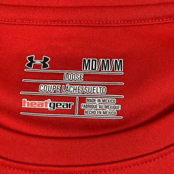 Under Armour Large Front Logo Loose Short Sleeve T-Shirt Men's Size Medium - Picture 5 of 6